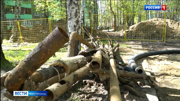 В мэрии недовольны: работы по модернизации тепловых сетей в Костроме начали притормаживать