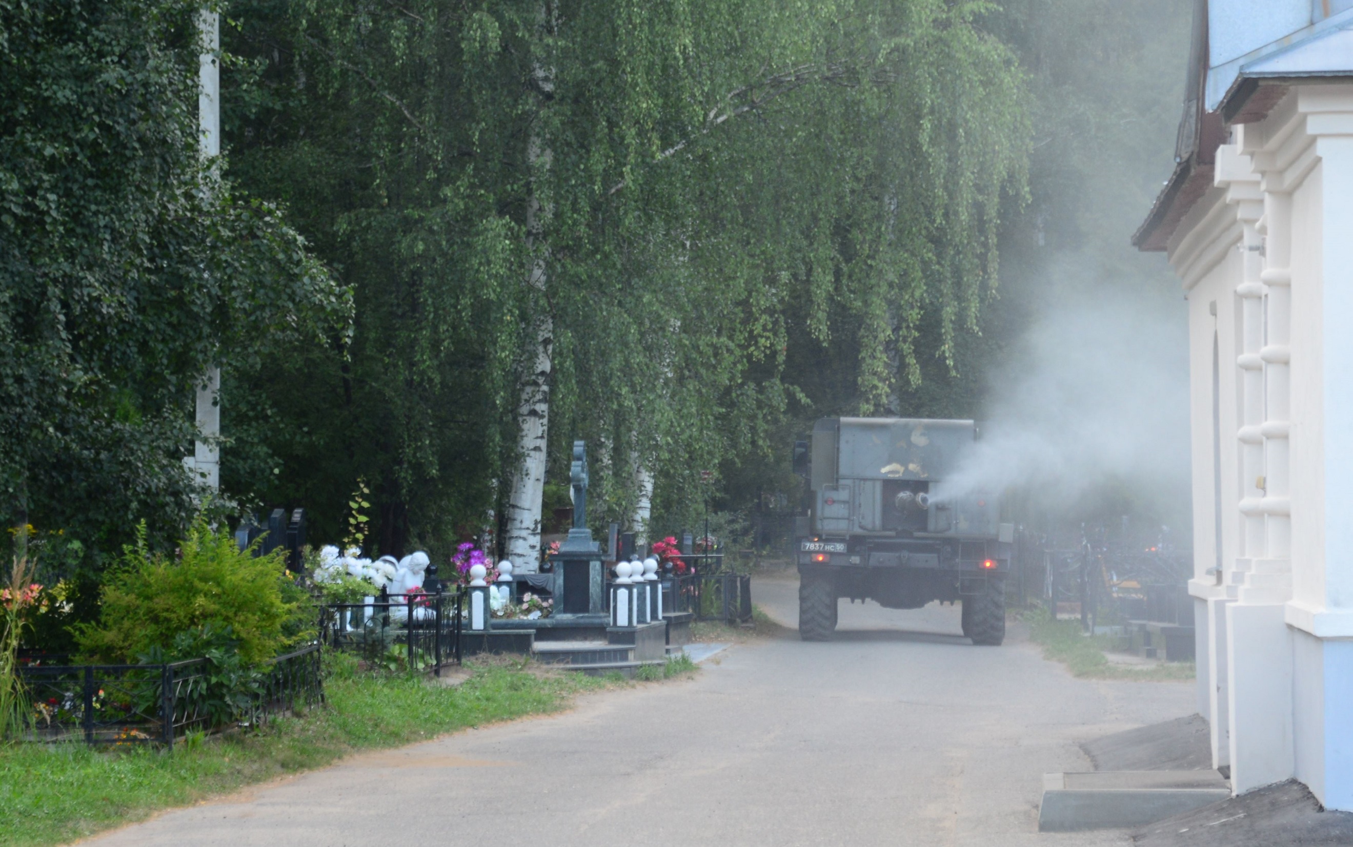 Кладбища в Костроме закроют на время обработки их военными химиками от клещей