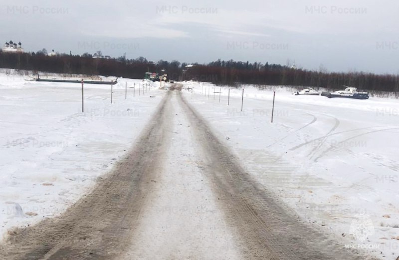 В двух районах Костромской области заработали ледовые переправы