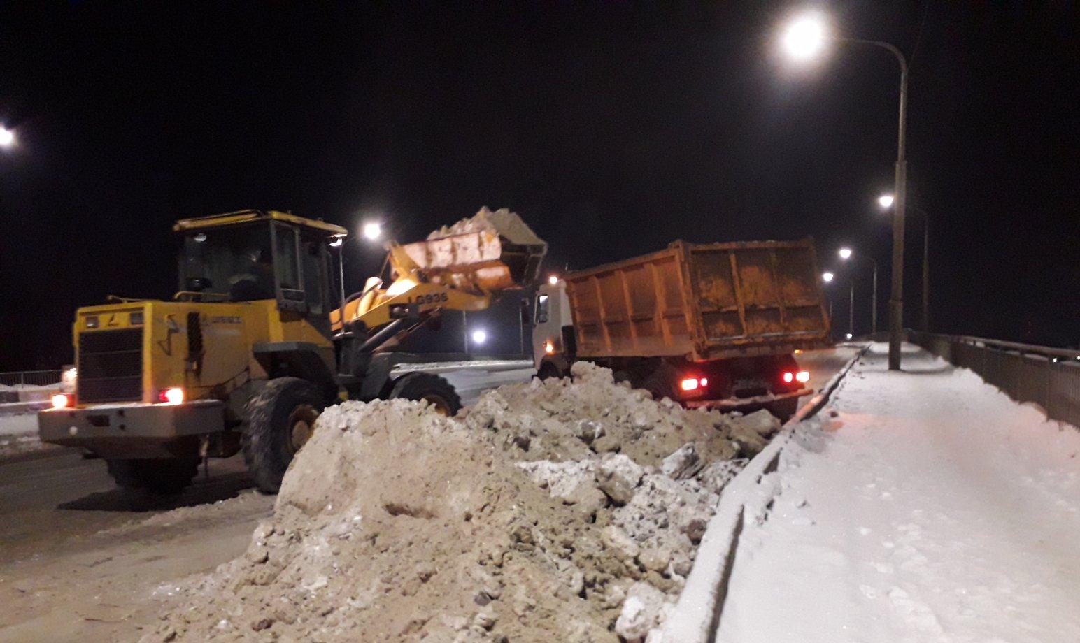 Дорожники за выходные вывезли с улиц Костромы более 8600 кубометров снега