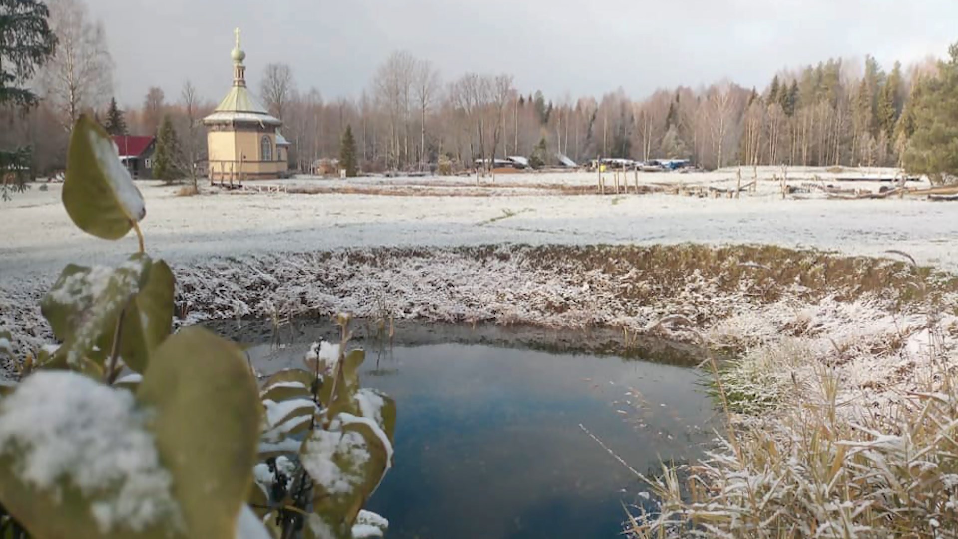 В Костроме выпал первый снег