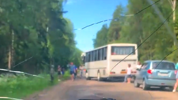 Под Костромой столкнулись три автобуса с детьми