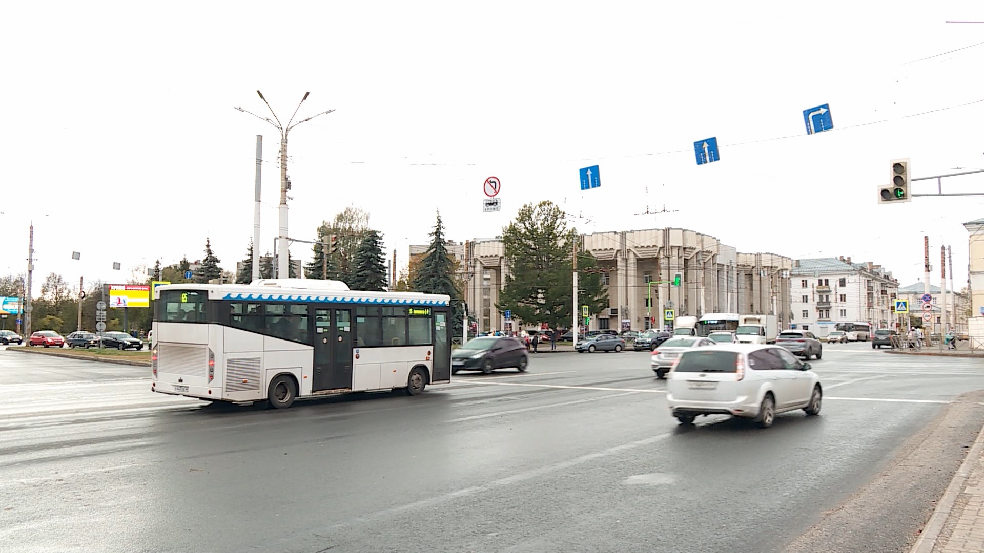 В Костроме изменится схема движения транспорта в сторону Заволжья
