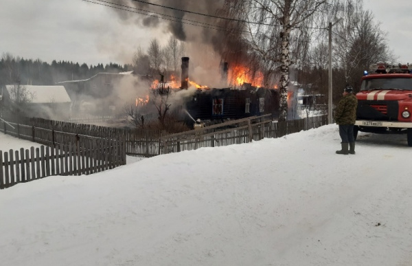 На пожаре в Костромской области погиб 58-летний мужчина