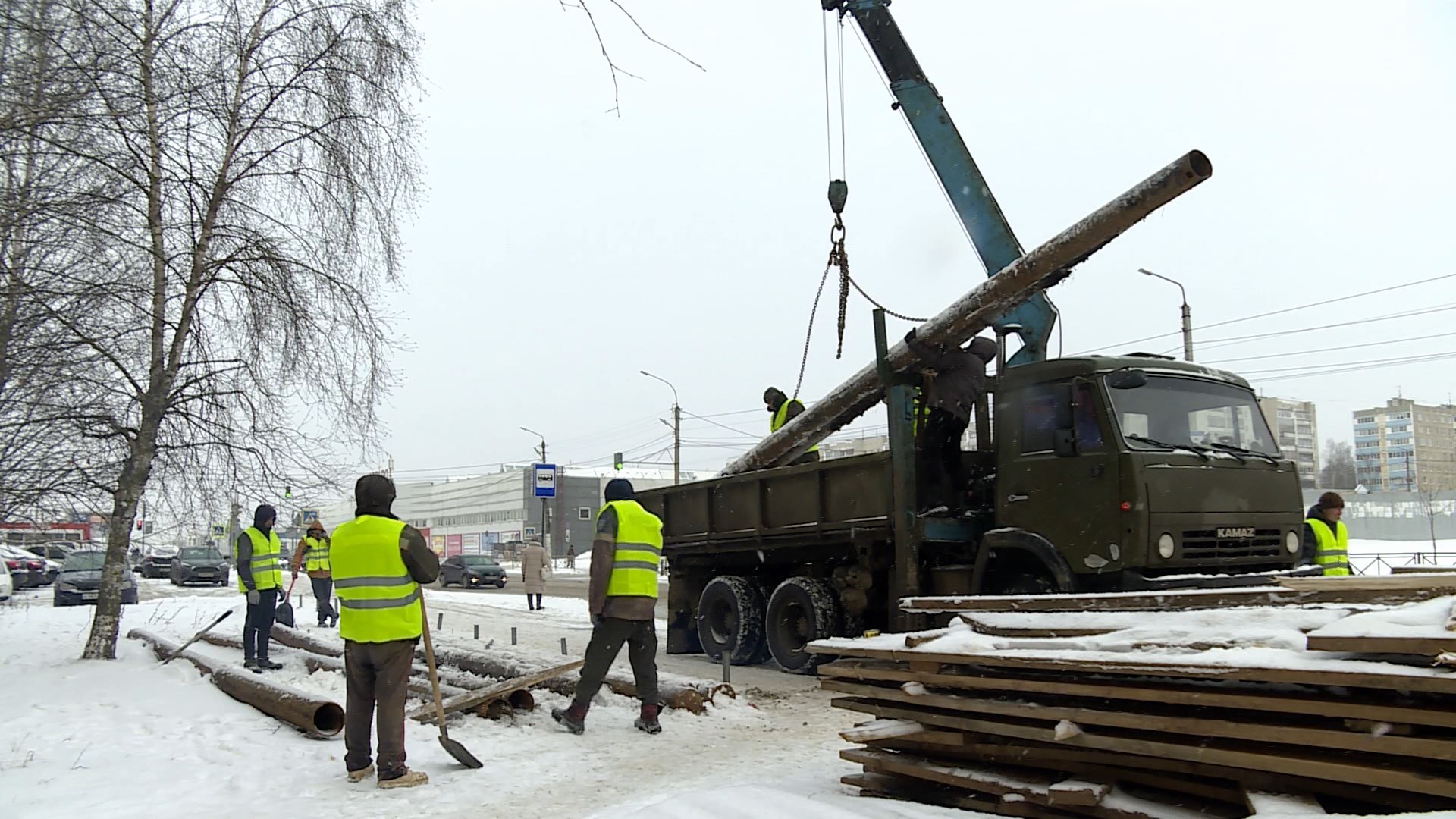 Реконструкция коллектора на улице Профсоюзной в Костроме вышла на заключительный этап