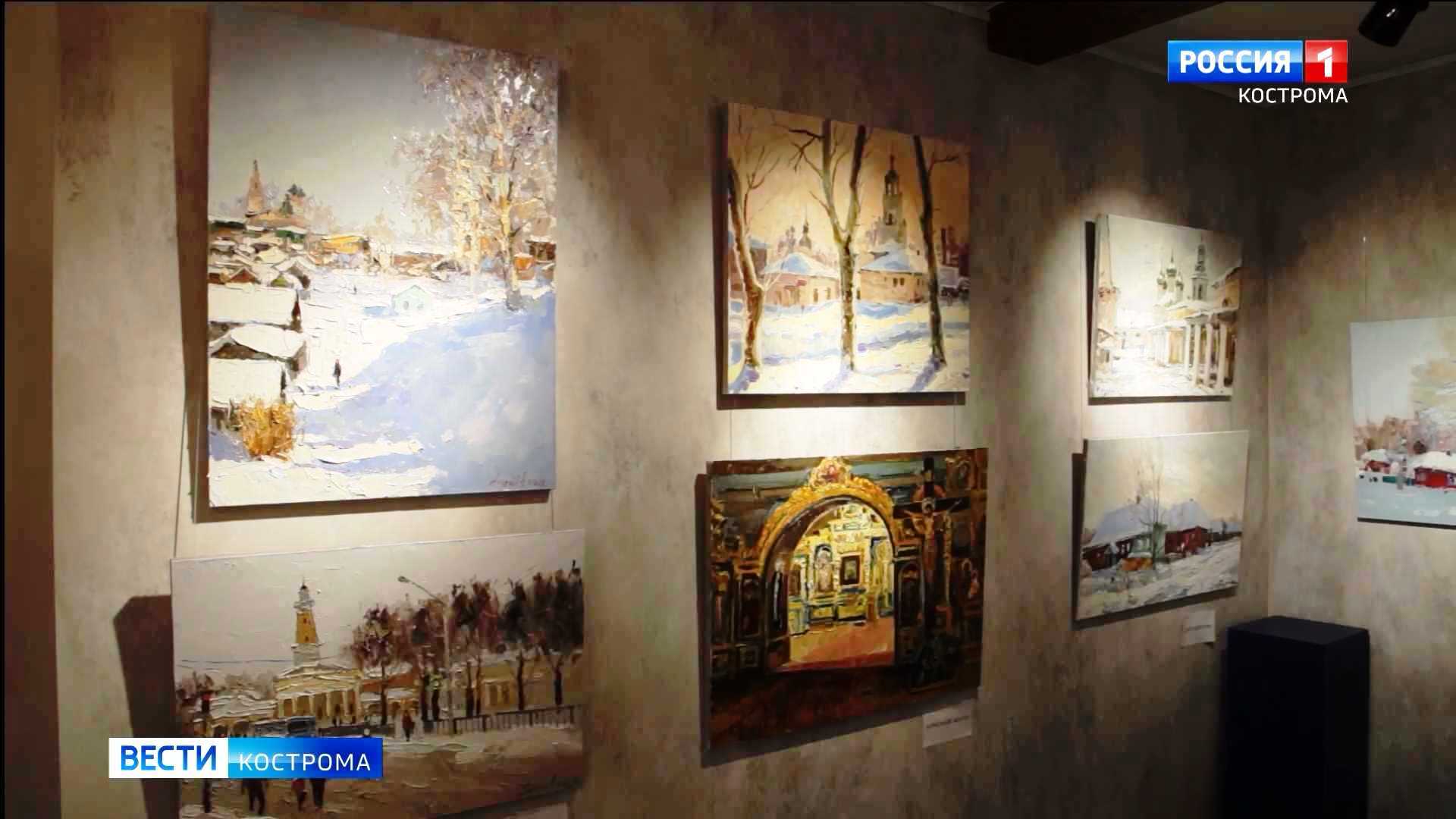 Морозным пейзажам с костромского пленэра посвятили выставку