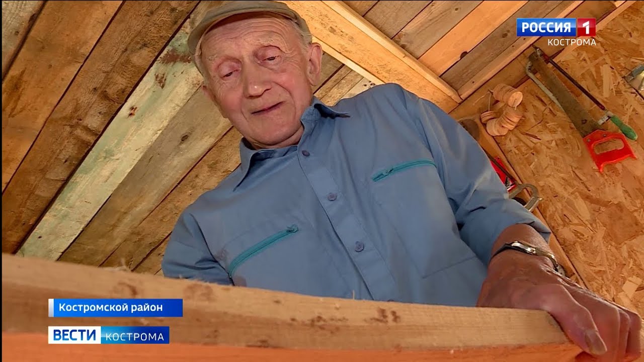 Пенсионер из костромского поселка Никольское исполнил мечту – вырезал Буратино