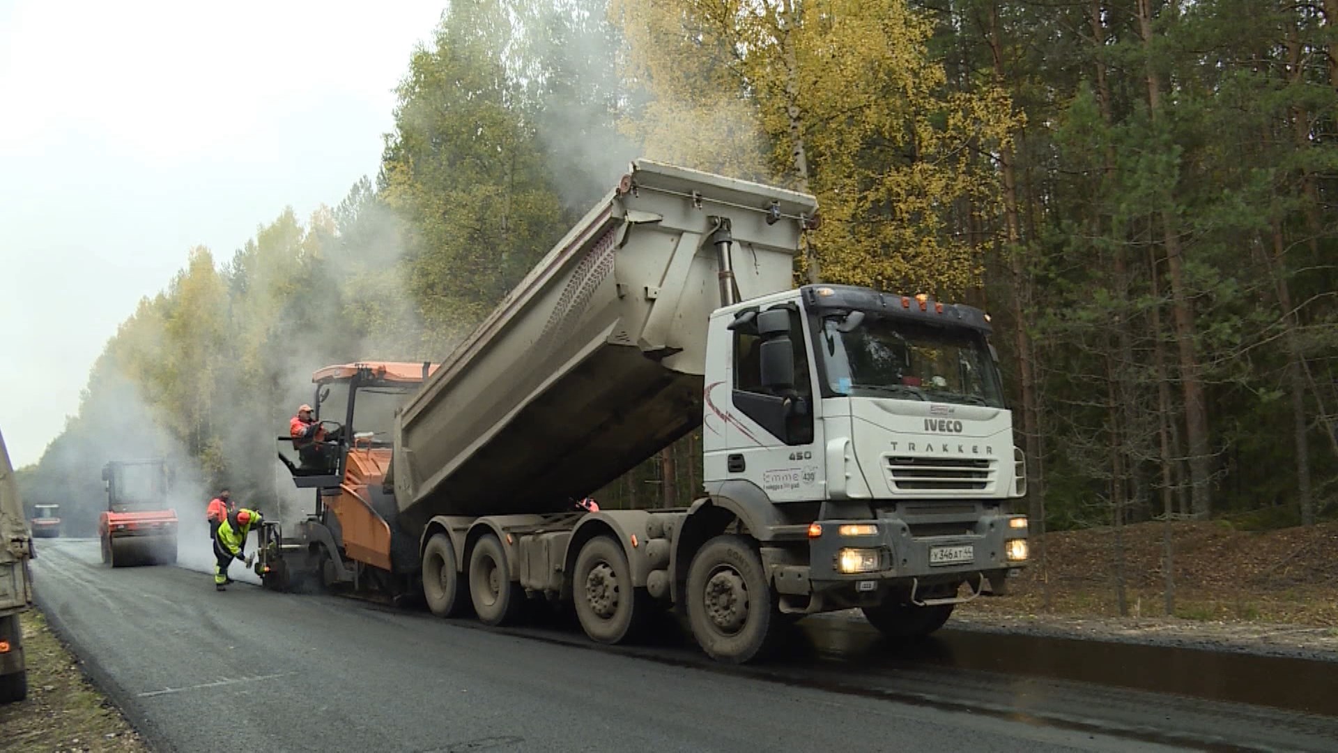 В Костромской области начали ремонтировать дорогу через село Георгиевское
