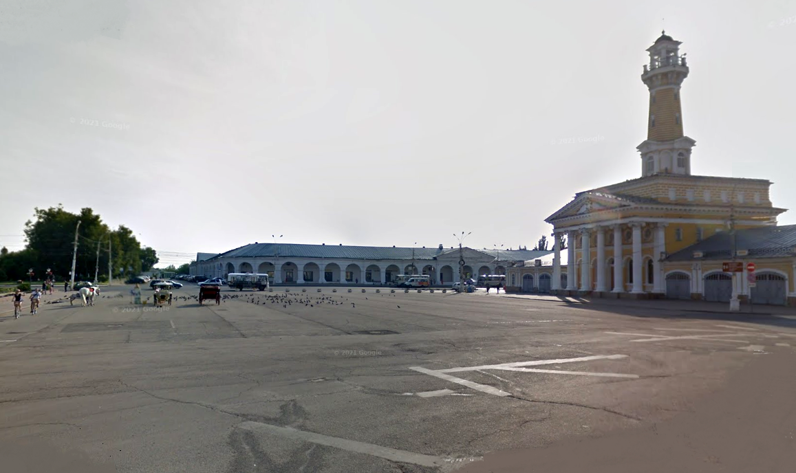 Автобусы в центре Костромы будут ходить прямо перед Пожарной каланчой