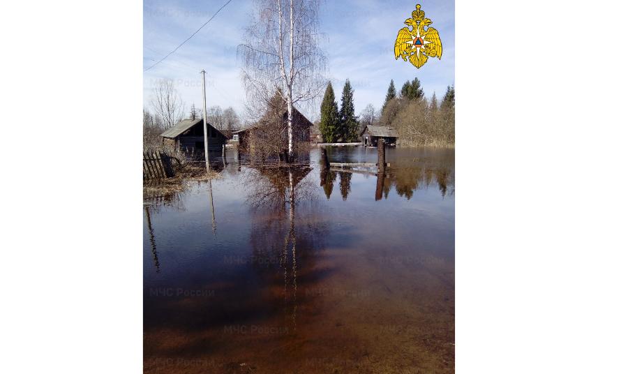 В Костромской области паводковые воды продолжают подтапливать огороды