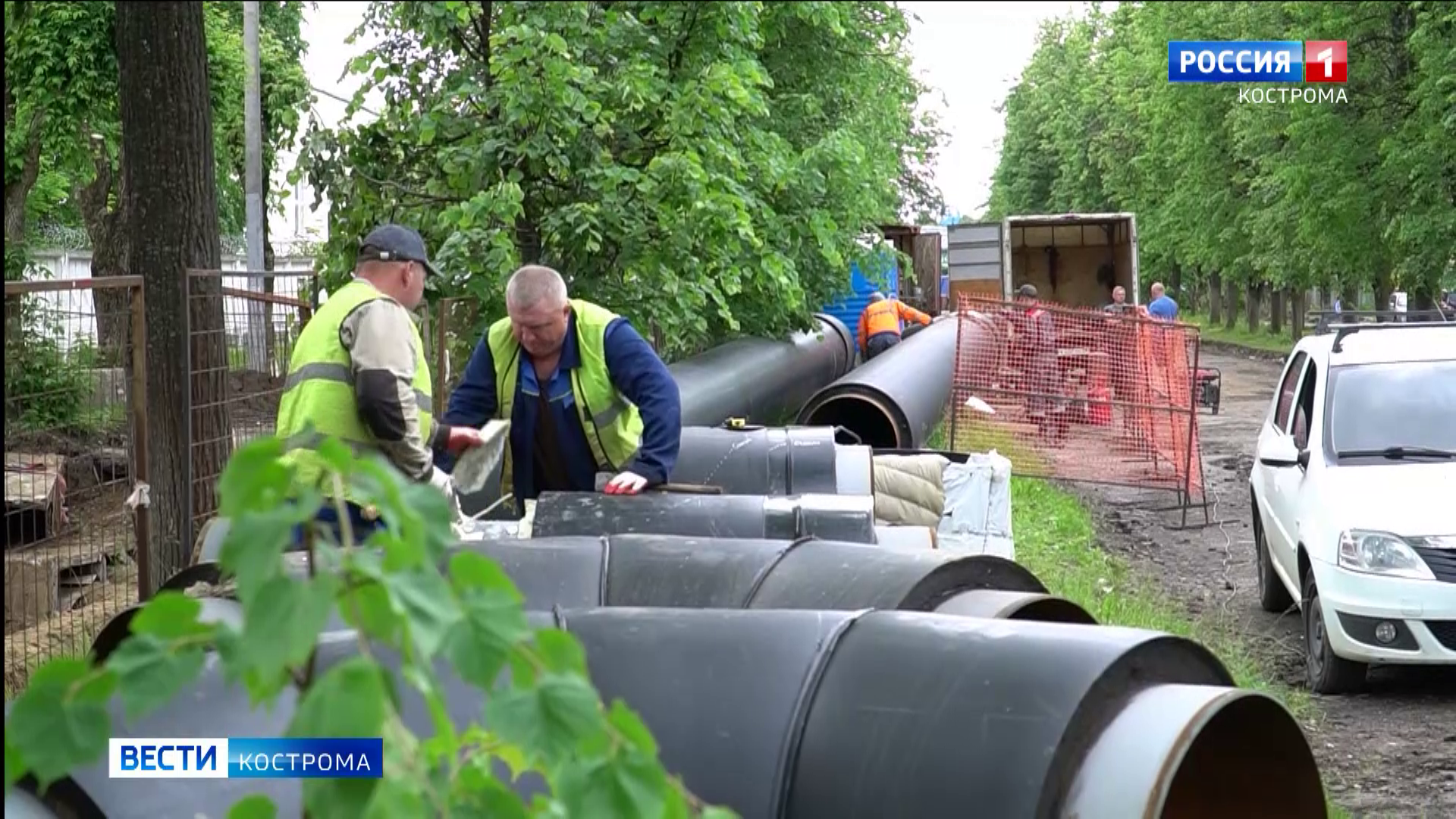 Асфальтирование трёх улиц Костромы рискует задержаться из-за ремонта труб