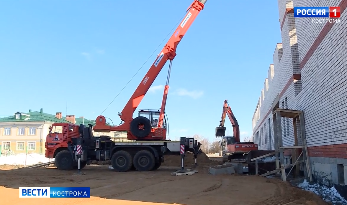 Строительство объектов соцсферы в Костромской области идет по плану