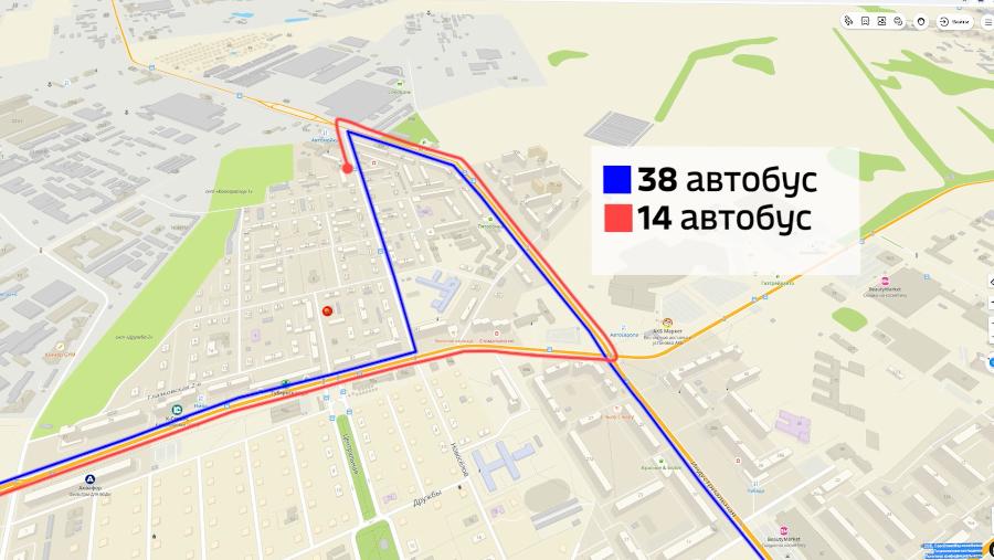Два автобусных маршрута в Костроме меняют путь следования