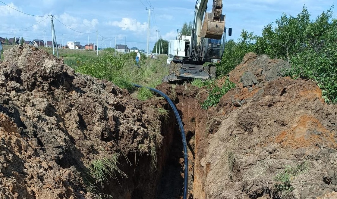 К земельным участкам для костромских семей участников СВО начали прокладывать водопровод