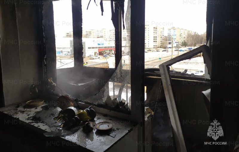 Неправильно работающий морозильник спровоцировал пожар в костромской многоэтажке