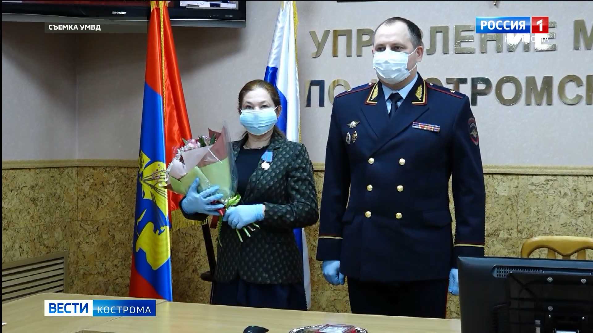 Медсестра из Костромы награждена медалью МВД
