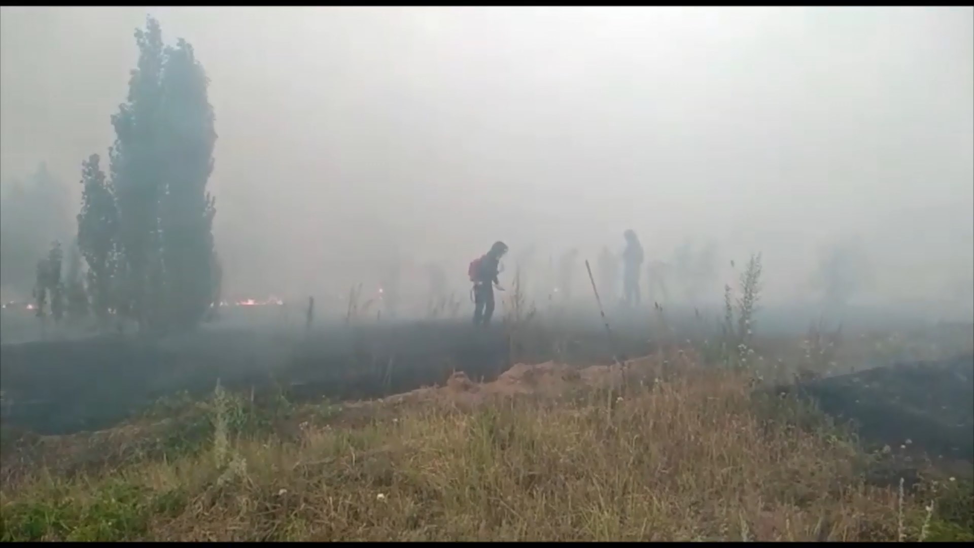 В Вохомском районе продолжаются лесные пожары