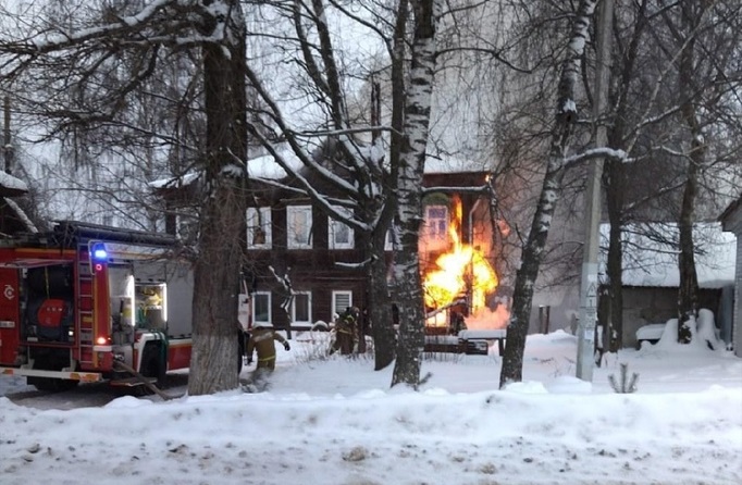 Костромские огнеборцы спасли кота из горящего дома