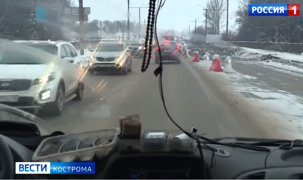 В Костроме меняется схема проезда перекрёстка у путепровода Юбилейный