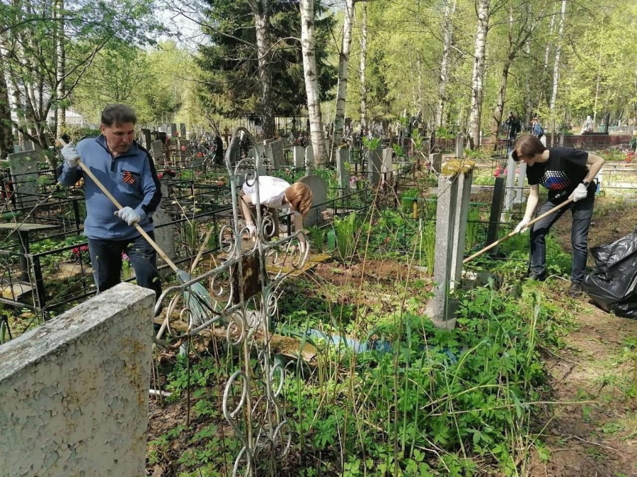 Около 500 захоронений участников войны привели в порядок добровольцы в Костроме