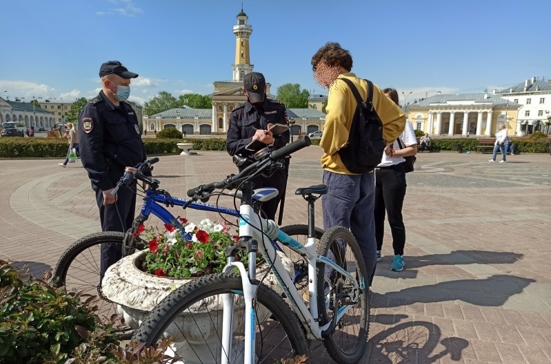 Угнанный в Костроме велосипед вычислили по базе данных