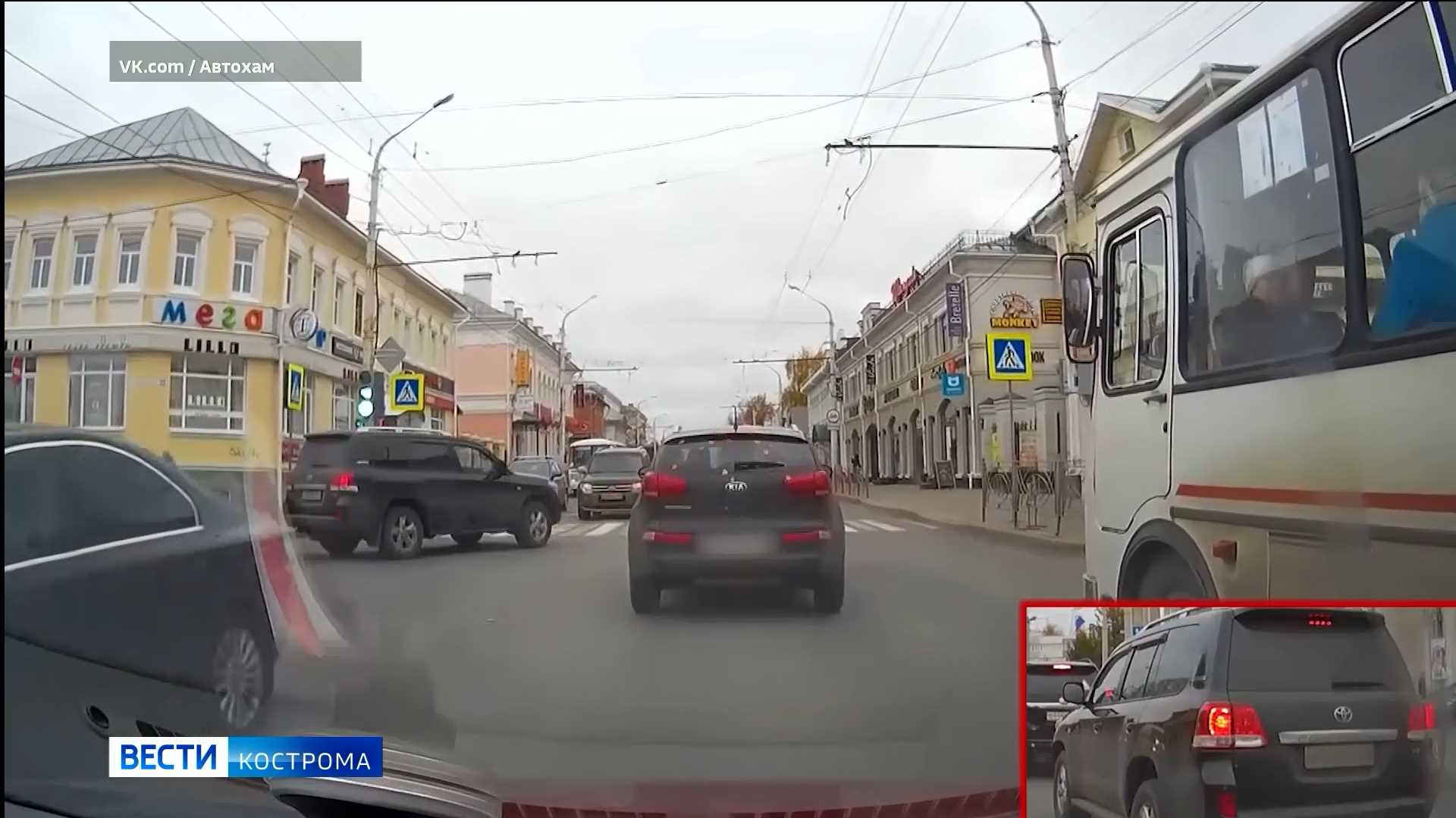 Костромским водителям - героям роликов соцсетей приходится объясняться в ГИБДД