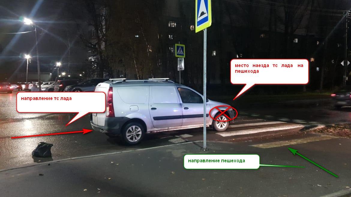 Девочка-подросток попала под колеса «Лады» прямо на пешеходном переходе в Костроме