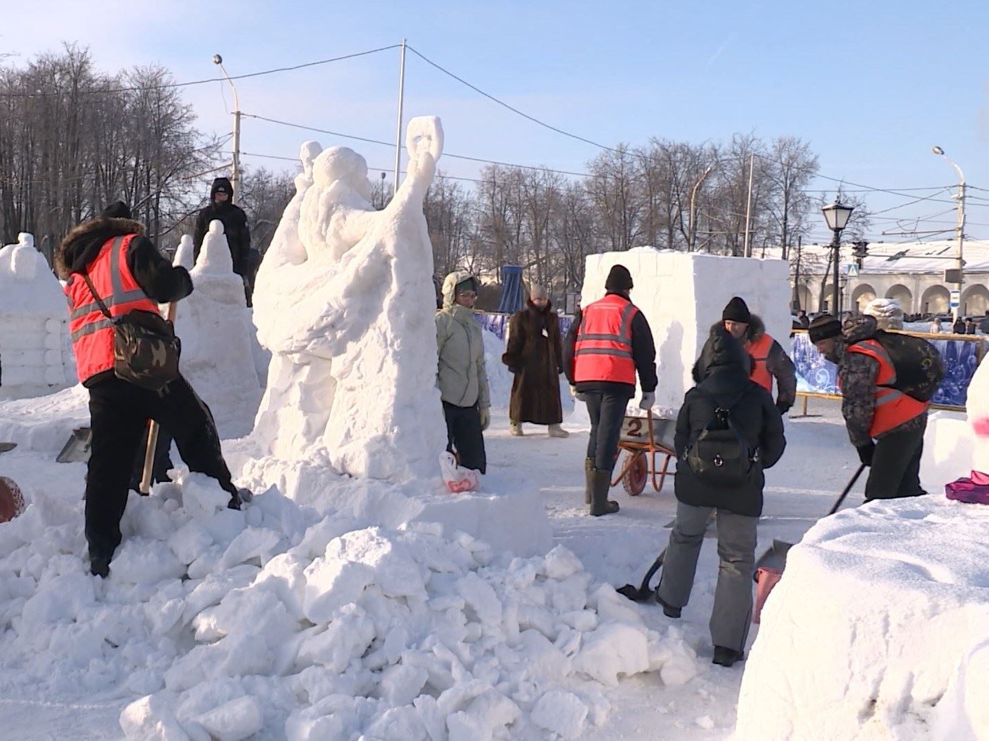 Кострома готовится подводить итоги Фестиваля снежных и ледяных скульптур