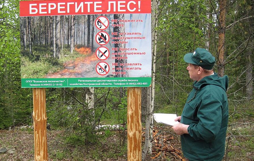 В Костромской области продлён высокий класс пожароопасности