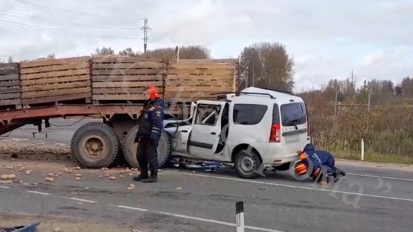 При столкновении «Лады» с телегой от трактора под Костромой погиб человек