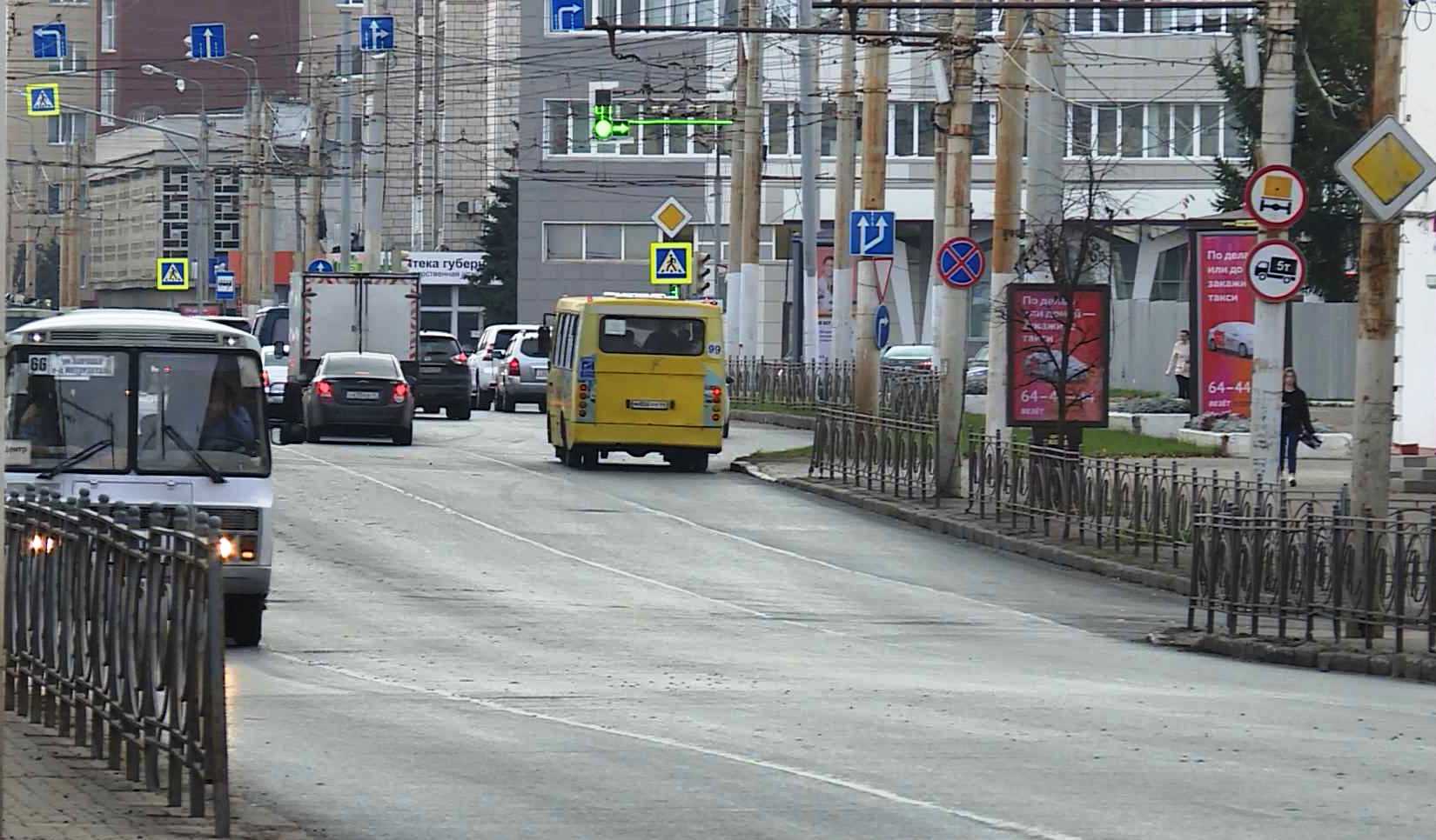 Разметку на улице Советской в Костроме нанесут на днях