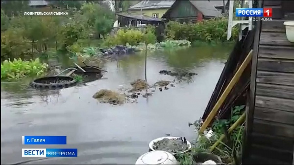 Жителей Галича пришлось эвакуировать из-за разлившихся рек