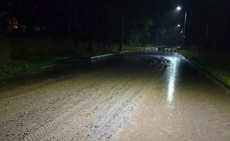 Дорога в костромской Берендеевке покрылась слоем грязи