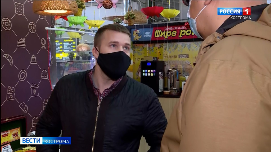 В магазинах и на транспорте Костромы увеличено количество антиковидных рейдов