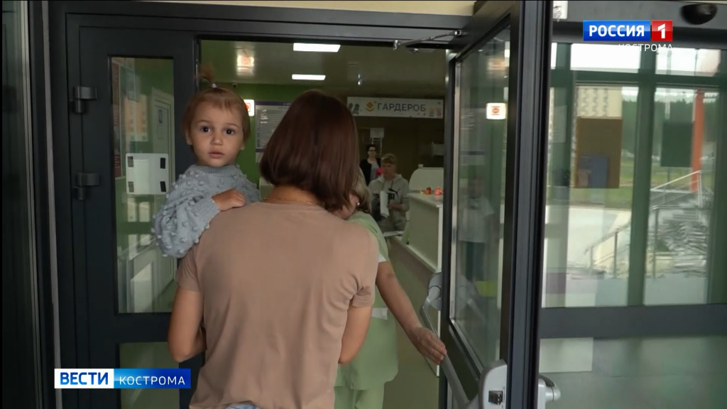 В новой детской поликлинике №7 в Костроме заработал фильтр-бокс