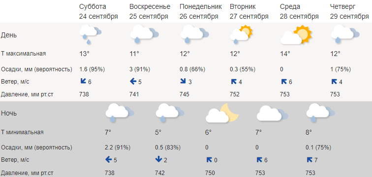Выходные в Костроме пройдут под аккомпанемент нудных дождей