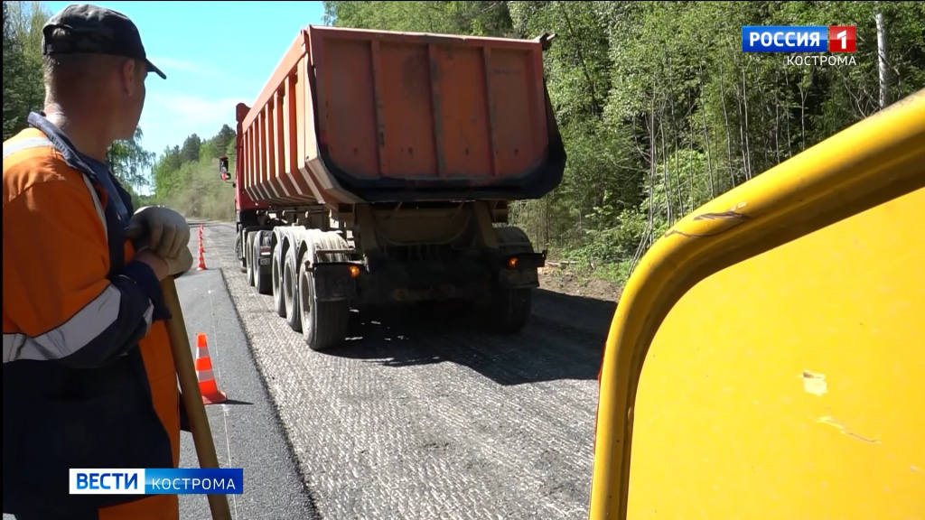В Костромской области начался ремонт дороги Буй-Куребрино