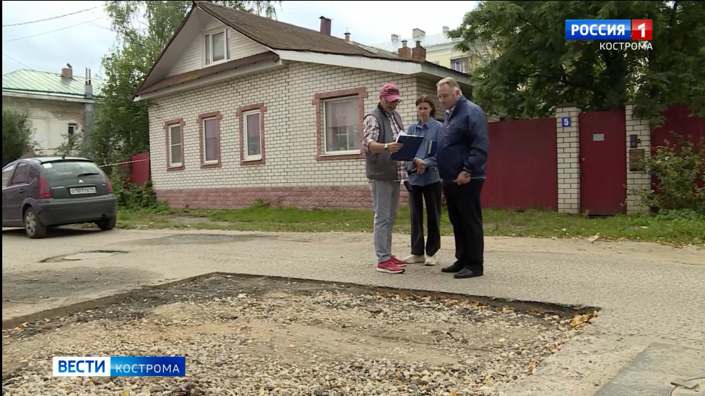 В Костроме проверяют состояние земляных раскопов после ремонта теплосетей