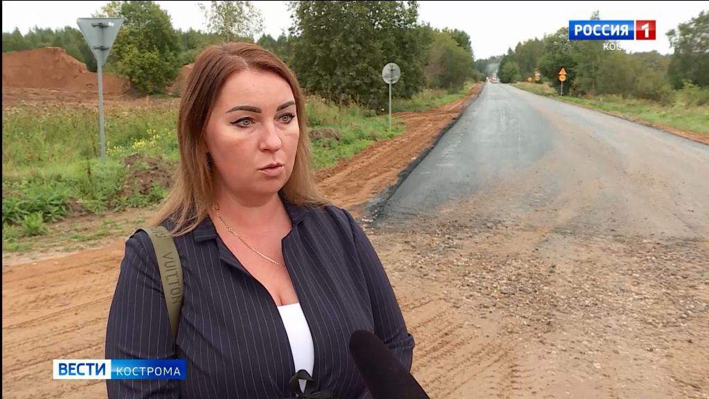 В Костромской области капитально ремонтируют дорогу до деревни Карабаново