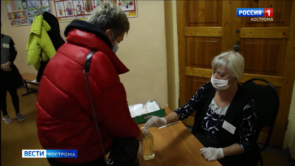 Выборы в Костромской области проходят с антивирусным акцентом