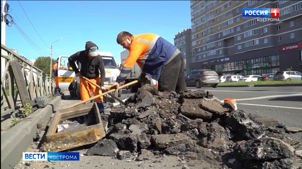 Дорожники приступили к ремонту транзитных улиц в Костроме
