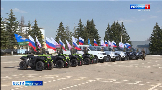 Костромские десантники получили от региона новые автомобили и квадроциклы