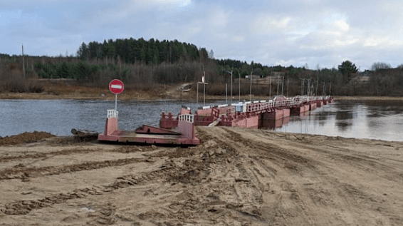 В Костромской области демонтируют понтонный мост через Ветлугу