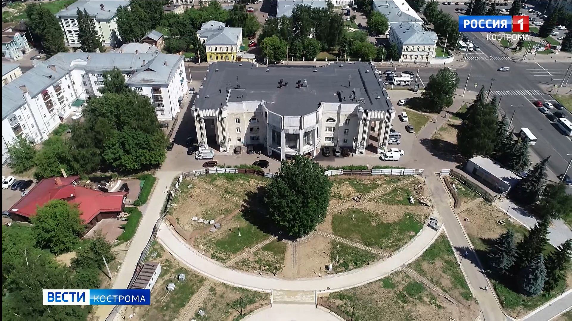 Парк у Костромской филармонии откроется этим летом