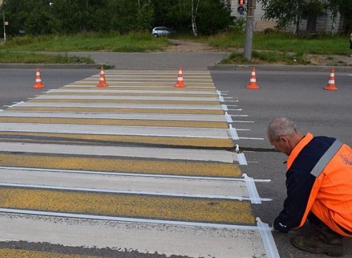 Обновление дорожной разметки улиц началось в Костроме 