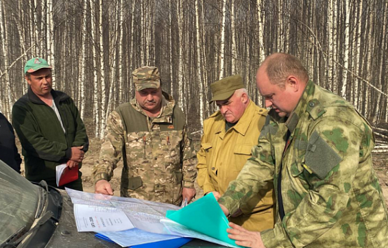 Костромской губернатор проверил ход тушения лесного пожара в Парфеньевском районе