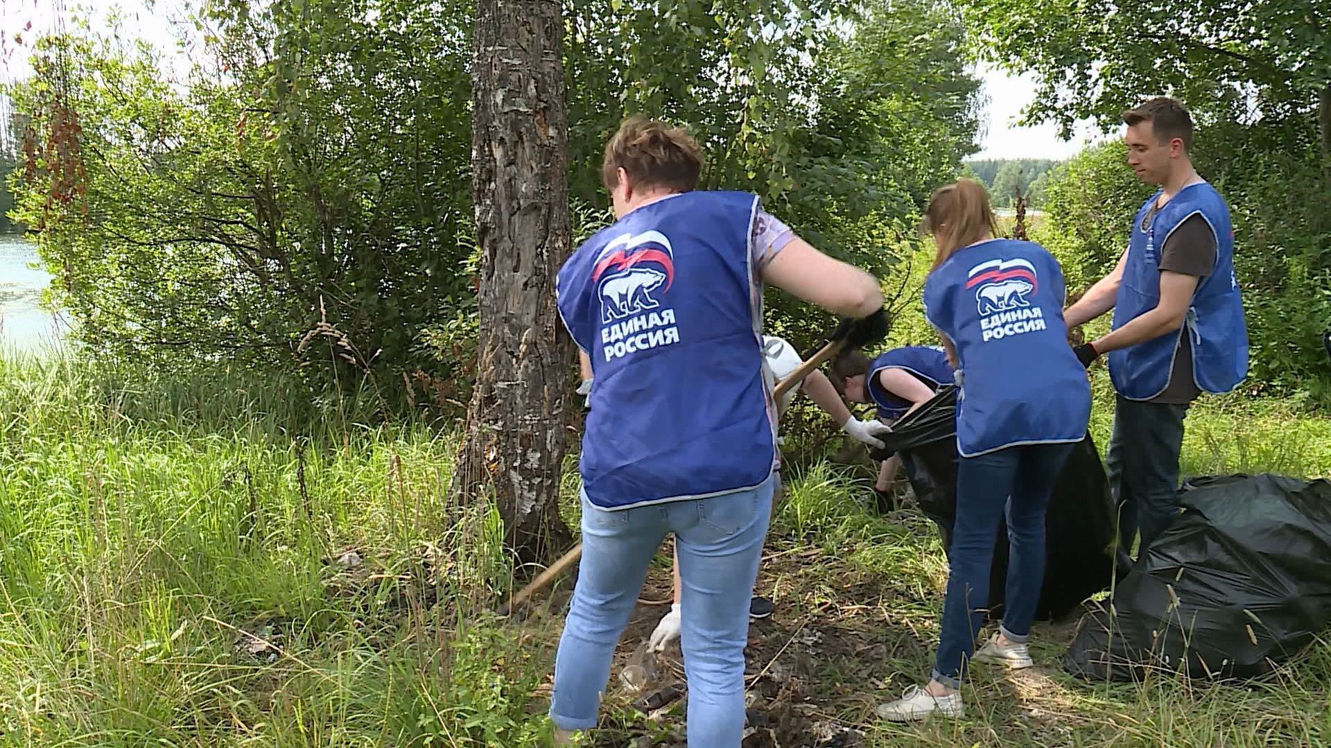40 мешков мусора за день: волонтеры привели в порядок побережье реки Кубань под Костромой