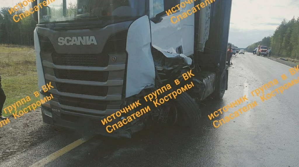 В аварии на трассе в Костромской области пострадали три человека