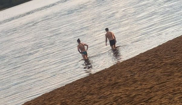 На центральном пляже в Костроме замечены первые купальщики